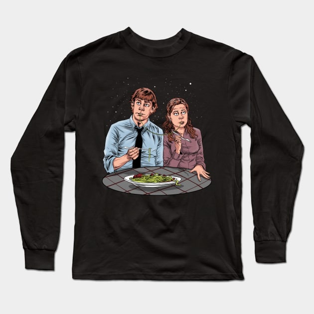 Lady and the Coworker Long Sleeve T-Shirt by Zascanauta